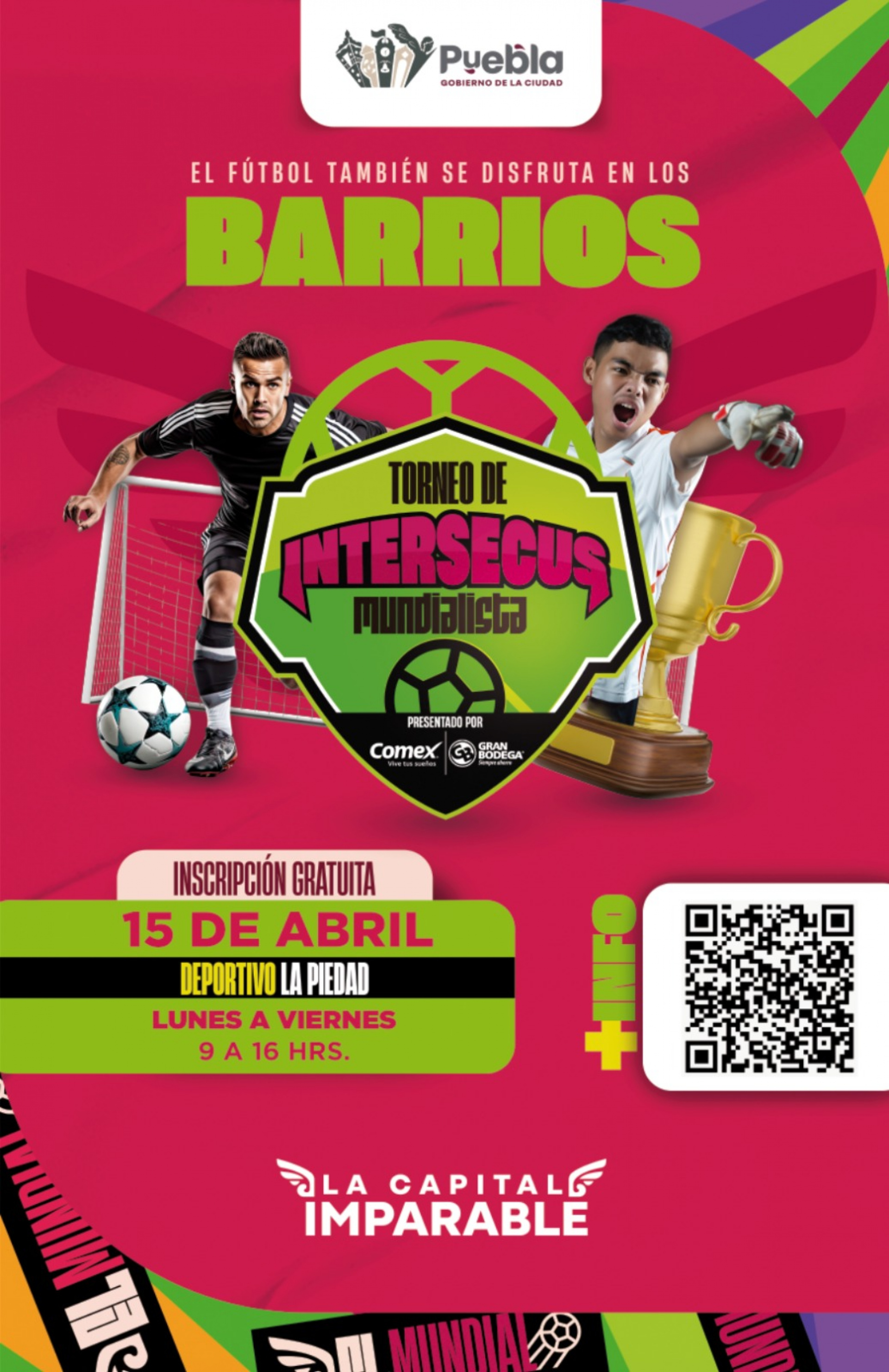 Presenta Gobierno de Pepe Chedraui convocatoria del Torneo Intersecus Mundialista 2026