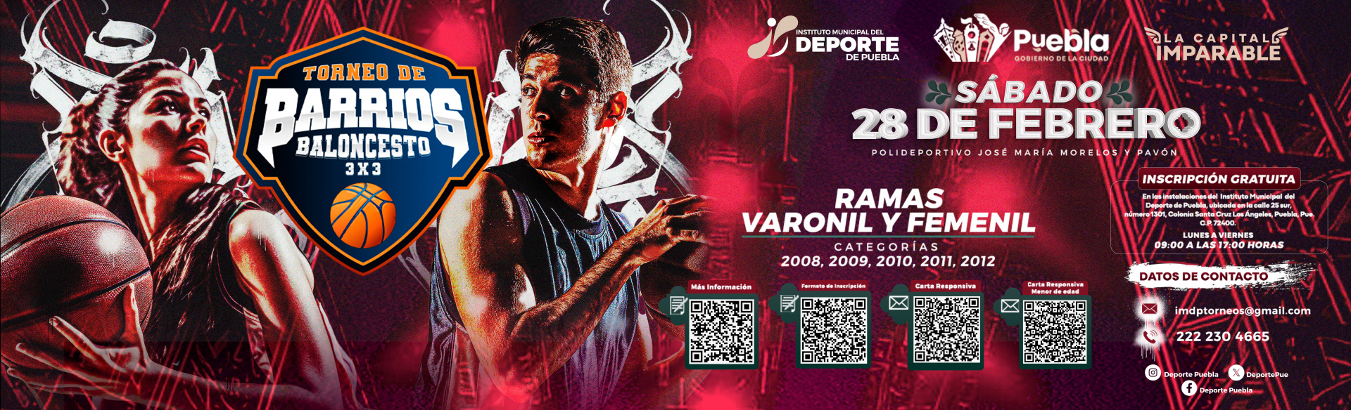 Lanza Gobierno de de Pepe Chedraui convocatoria del Torneo de los Barrios de Baloncesto 3x3