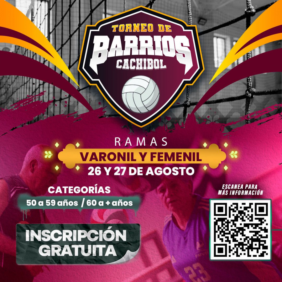 Lanza Gobierno de la Ciudad torneo de Barrios de Cachibol para jugadoras y jugadores de la tercera edad