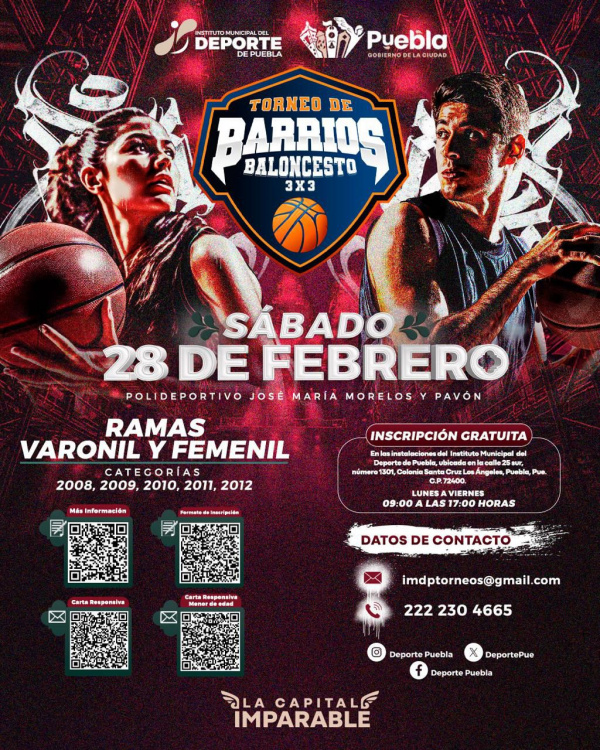 Lanza Gobierno de de Pepe Chedraui convocatoria del Torneo de los Barrios de Baloncesto 3x3
